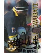 Bill Cavubati Taranaki Fiji Rugby New Zealand Hand Signed Card Photo - £17.36 GBP