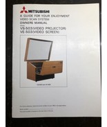 Vintage Mitsubishi Owners Manual Vs-503 Ve-503 Video Projector Video Screen - £14.01 GBP