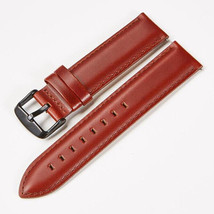 19mm Red Cowhide Top Grain Genuine Leather Premium Watch Strap/Watchband... - $16.58