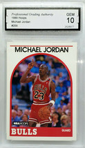 Graded 10! Hof! Michael Jordan 1989 Nba Hoops #200 Chicago Bulls Basketball! - £314.61 GBP