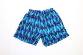 Vintage 90s Speedo Mens Size Large Spell Out Abstract Lined Swim Shorts Trunks - £30.92 GBP