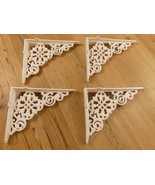 4 Cast Iron Shelf Brackets Soft White Color 7.5&quot; x 6&quot; Corbels Book Wall ... - €28,51 EUR
