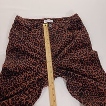 LOFT Womens Brown/Black Leopard Print High Waist Skinny Corduroy Pants 8 (30×29) image 5
