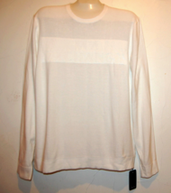 Armani Exchange White Cotton Men&#39;s Logo Pulover Sweater Size XL - £66.23 GBP