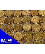 250 MIXED BRASS PACHISLO SLOT MACHINE TOKENS, TUMBLE CLEANED - $618.13 MXN