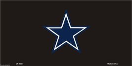 Country Blue Star on Black Metal Novelty Car License Plate Auto Tag - £3.10 GBP