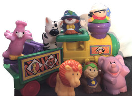 Little People Circus Train Fisher Price With Trailer Animals &amp; Clown No Sound - £46.96 GBP