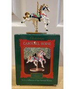 1989 Hallmark Carousel Horse Ornament &quot;SNOW&quot; First In a Collection of 4 ... - £11.39 GBP