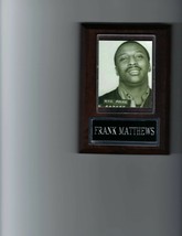 FRANK BLACK CEASER MATTHEWS PLAQUE MAFIA ORGANIZED CRIME MOBSTER DRUG KI... - $4.94