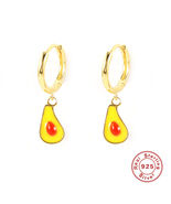 Tutti- Fruit Pendant Drop Oil Earring  Creative Earring Pure Silver - $514.39 MXN