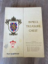 Sheffield English blades 19pc Treasure Chest knife set in original box 1960s - $69.37