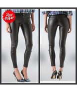 Women&#39;s Leather Pants Genuine Lambskin Leather Party Skinny Legging Trou... - $161.03 CAD