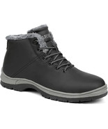 CARENURSE Mens Winter Snow Boots Water Resistant  Work A 12.5/ 47 - $115.44 CAD