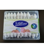 SilkLine 100% Pure Cotton Baby Buds with Protector Clean Ear,Eye,Nose 60... - £3.13 GBP