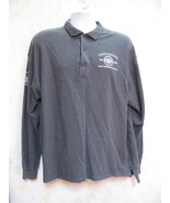 Harley Davidson LS gray polo Cotton XL American Pride Oakdale NY  Made i... - £13.25 GBP