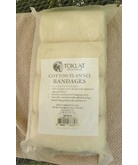 NEW! Quality USA TOKLAT 4 Pack Cotton Flannel Leg Bandages 6&quot; X 16&#39; HTF ... - €39,22 EUR