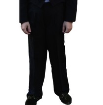 Mens Black Adjustable Tuxedo Pants, Poly/Wool - £22.03 GBP