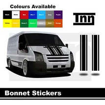 Bonnet Stripe Stickers Graphics For Ford Transit MWB LWB SWB Van Vinyl D... - $39.99