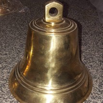 Large Brass Ship’s Bell with Wall Bracket - £266.26 GBP