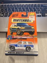 MatchBox in Blister Pack - Series 4 - #30 - 1997 Chevy Tahoe Police - £6.99 GBP