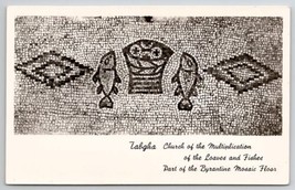 Byrantine Mosaic Floor Tabgha Church of Multiplication Postcard E23 - £6.25 GBP