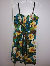 Maurice&#39;s Ladies Bold Floral SUNDRESS-9/10-NWT-$39-PADDEED BODICE-COTTON/LINED - £11.09 GBP