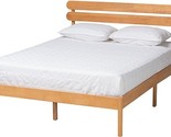 Baxton Studio Quincia Bed (Platform), One Size, Sandy Brown - $377.99