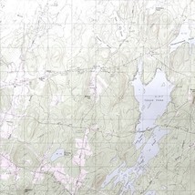 Map Togus Pond Maine 1982 Topographic Geological Survey 1:24000 27 x 22&quot;... - $844.50 MXN