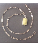 Elle Pendant Necklace Butter Yellow Gemstone Sterling Silver Ruby 18&quot; Chain - £39.27 GBP