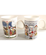 Dunoon Ceramics Mugs Christmas Design Made in Scotland Vintage Set of 2 - £22.05 GBP