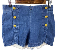 Express Mini Skirt Size 2 Denim Jeans Button Front Y2K 2000s Style - £29.75 GBP