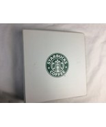 Old white Starbucks vinyl binder three ring 2” business  - $1,892.66 MXN