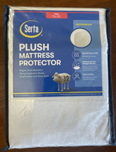SERTA Soft Top Waterproof and Allergen Barrier mattress protector full 5... - $16.78