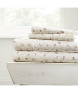 Linen Market 4 Piece Sheet Set Patterned, Full, Soft Floral Pink - £30.05 GBP