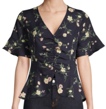 nwt Short Sleeve Floral Blouse M - $24.00