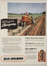 1948 Print Ad Allis-Chalmers Model WD Tractor Farmer in Field Milwaukee,WI - $22.48