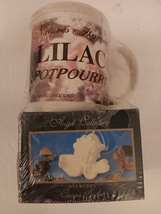 Angel Collection Mulberry Ceramic Sachet &amp; Lilac Potpourri In Mug Gift Set - £11.84 GBP