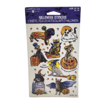 VINTAGE AMERICAN GREETINGS HALLOWEEN STICKERS 2 SHEETS SEALED NEW DOGS +... - £11.02 GBP