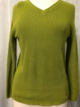 Chico&#39;s Women&#39;s Green Knit Sweater Size 0 / XS - £20.43 GBP