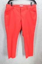 Calvin Klein Women&#39;s Red Slim Ankle Pants sz 12 - $21.78