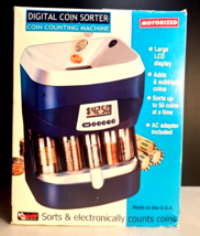 Magnif Model 4861 Digital Motorized Electronic Coin Sorter Counter Machi... - $1,013.38 MXN