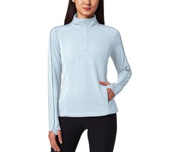 Mondetta Womens Hiking Athletic Workout Tops - Lightweight Quarter-Zip Pullover  - $21.99