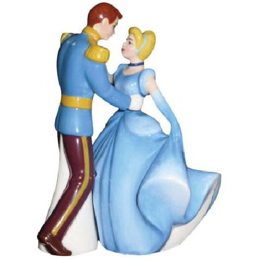 Primary image for Disney's Cinderella & Prince Charming Ceramic Salt and Pepper Shakers Set UNUSED