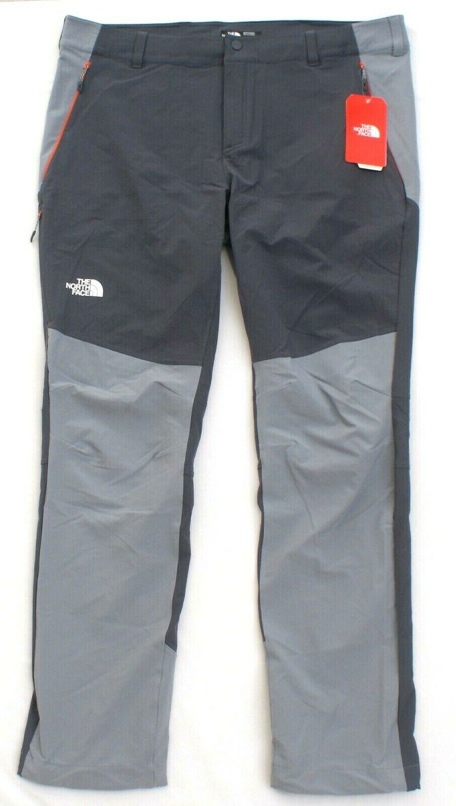 The North Face Gray Impendor Slim Fit Soft Shell Climbing Hiking Pants Men's NWT - £159.86 GBP