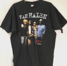 Van Halen Live 1993 World Tour Vintage Single Stitched Yessup Black T-Shirt XL - £93.06 GBP