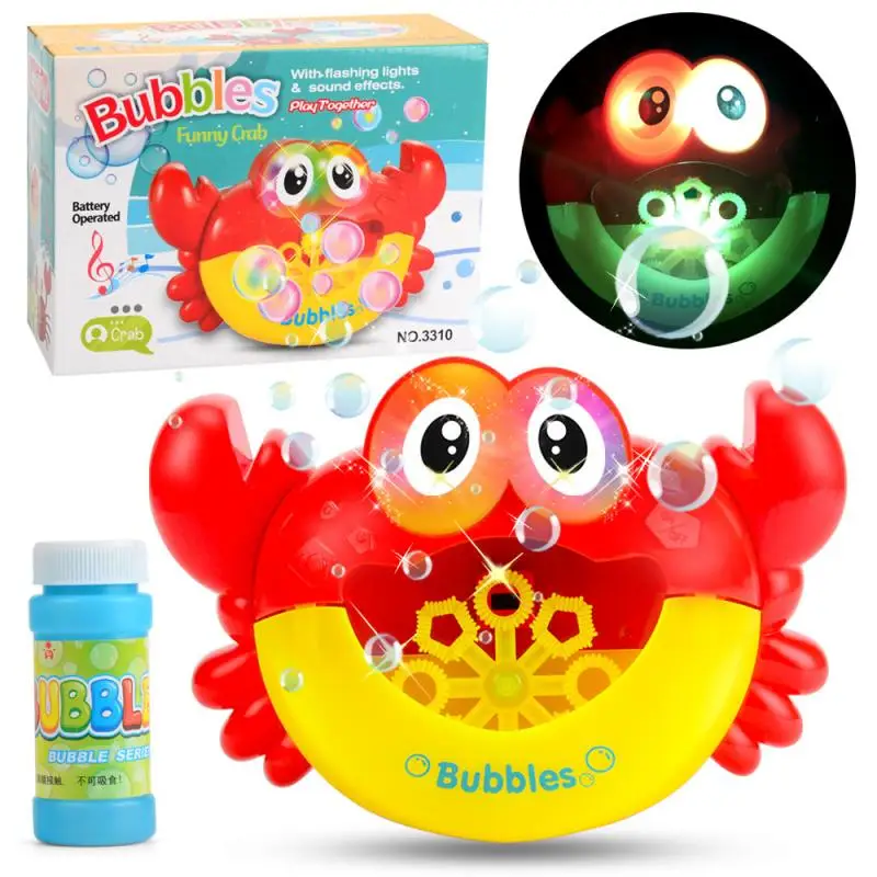 Play Play&#39;s Bath Toy Crab Bubble Ahine Integrated With Music ABS Safe Cute And F - £38.36 GBP