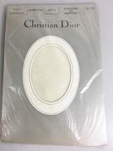 Christian Dior Size 3 Diorissimo Alabaster Sandalfoot Pantyhose NEW Ultrasheer - £15.78 GBP