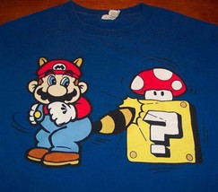 NINTENDO SUPER MARIO BROS. 3 Raccoon Tail Mario T-shirt SIZE YOUTH SMALL... - £11.84 GBP