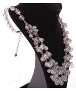 Ann Taylor Loft Necklace-Iridecsent Beaded Chain Dangle Baubles Colorful... - €19,82 EUR