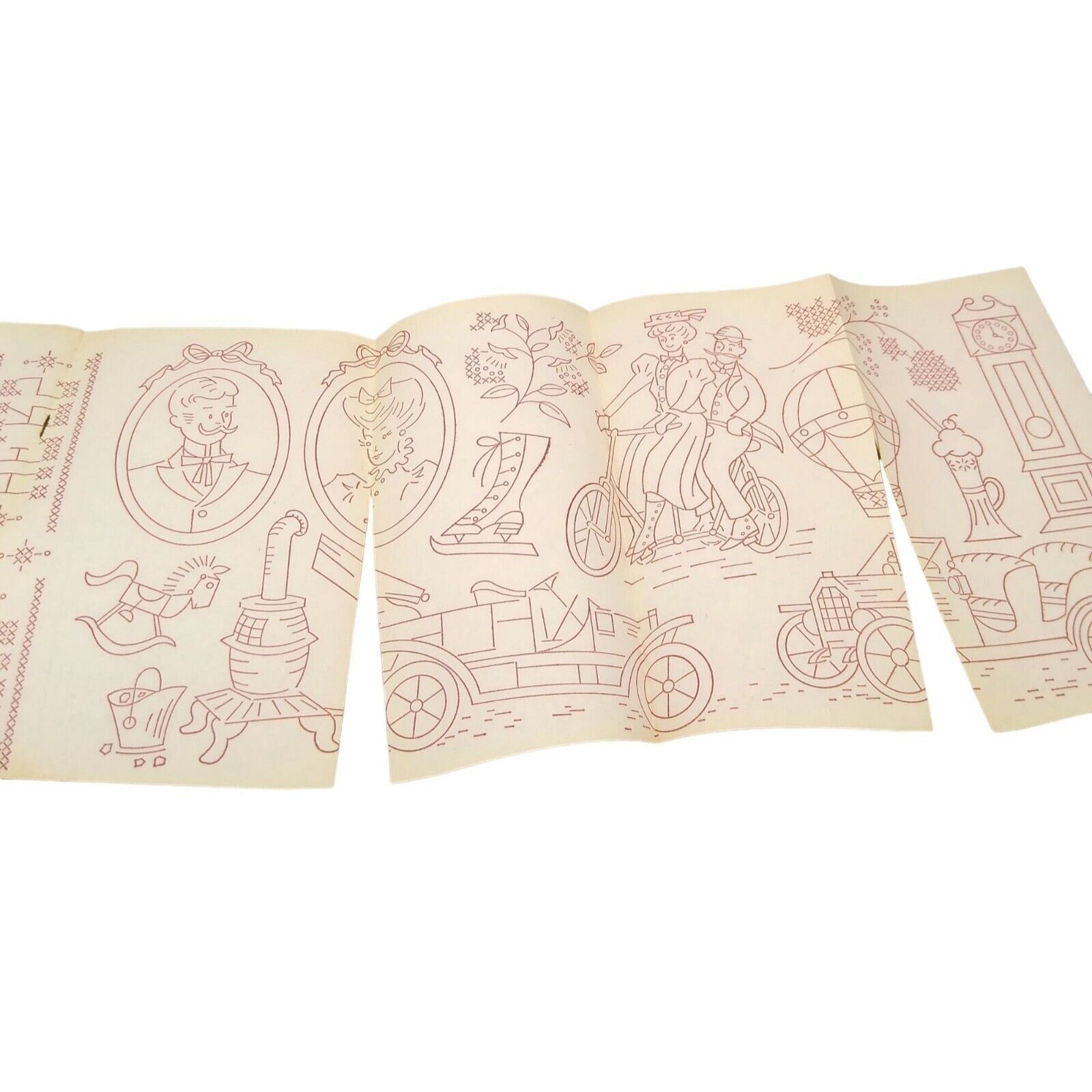 Victorian Ransfers Vintage Victorian Transfer Patterns, MCM Workbasket Iron On Transfers ...